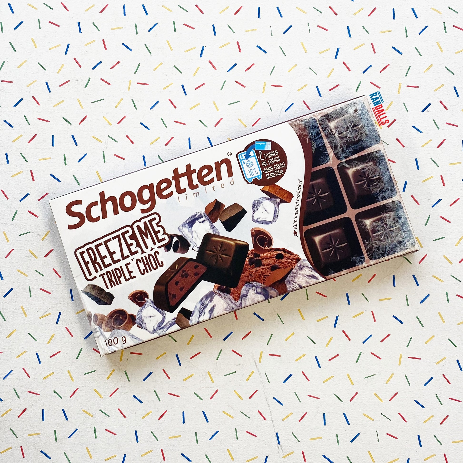 schogetten limited edition, freeze me triple choc, german chocolate, randalls,