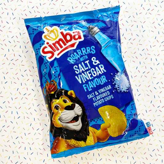 simba chips salt and vinegar, ridged crisps, roarrrs, south africa, exotic crisps, randalls,