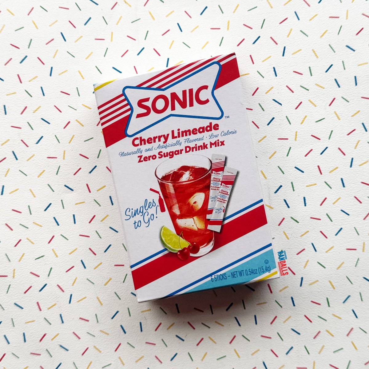 SONIC CHERRY LIMEADE DRINK MIX SACHET X6 (USA)