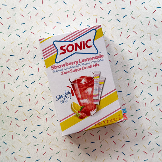 SONIC STRAWBERRY LEMONADE DRINK MIX SACHET X6 (USA)