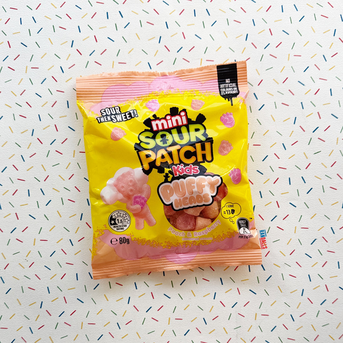 SOUR PATCH KIDS MINI PUFFY HEADS (AUSTRALIA)