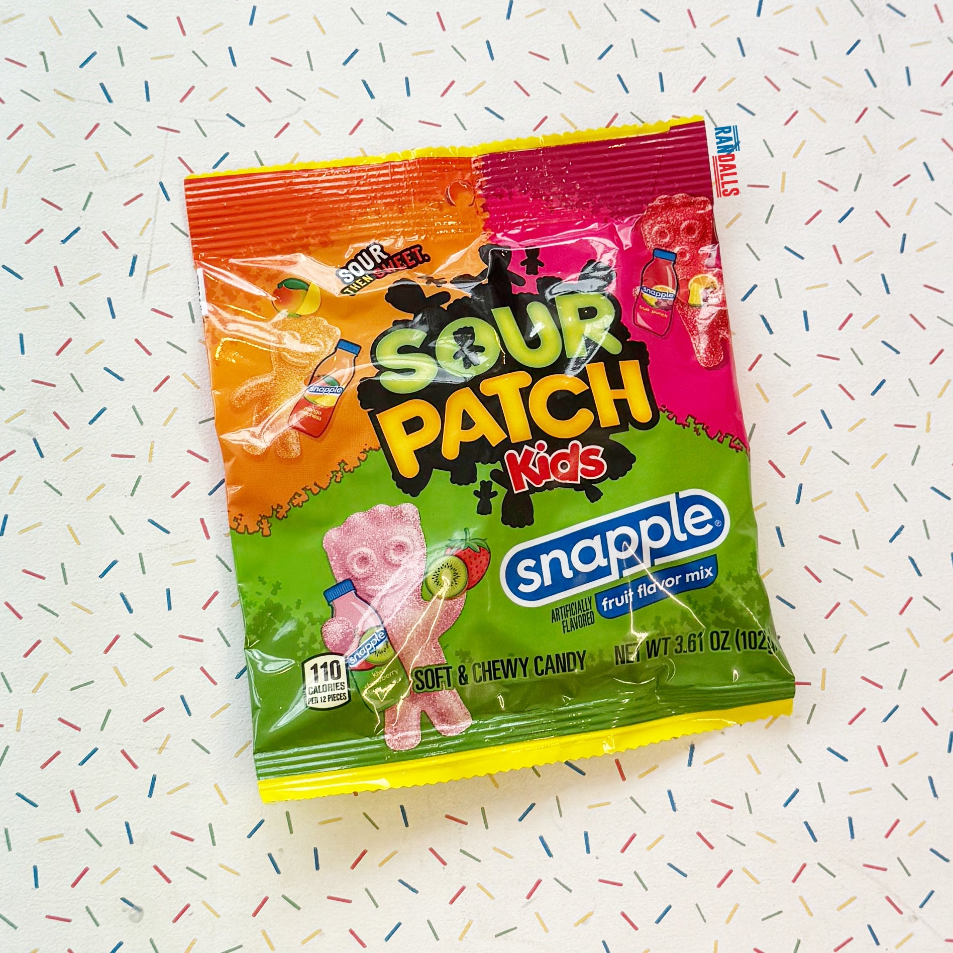 sour patch kids snapple flavour, snapple drink, sour patch kids, american sour patch kids, american candy, sweets, usa, randalls