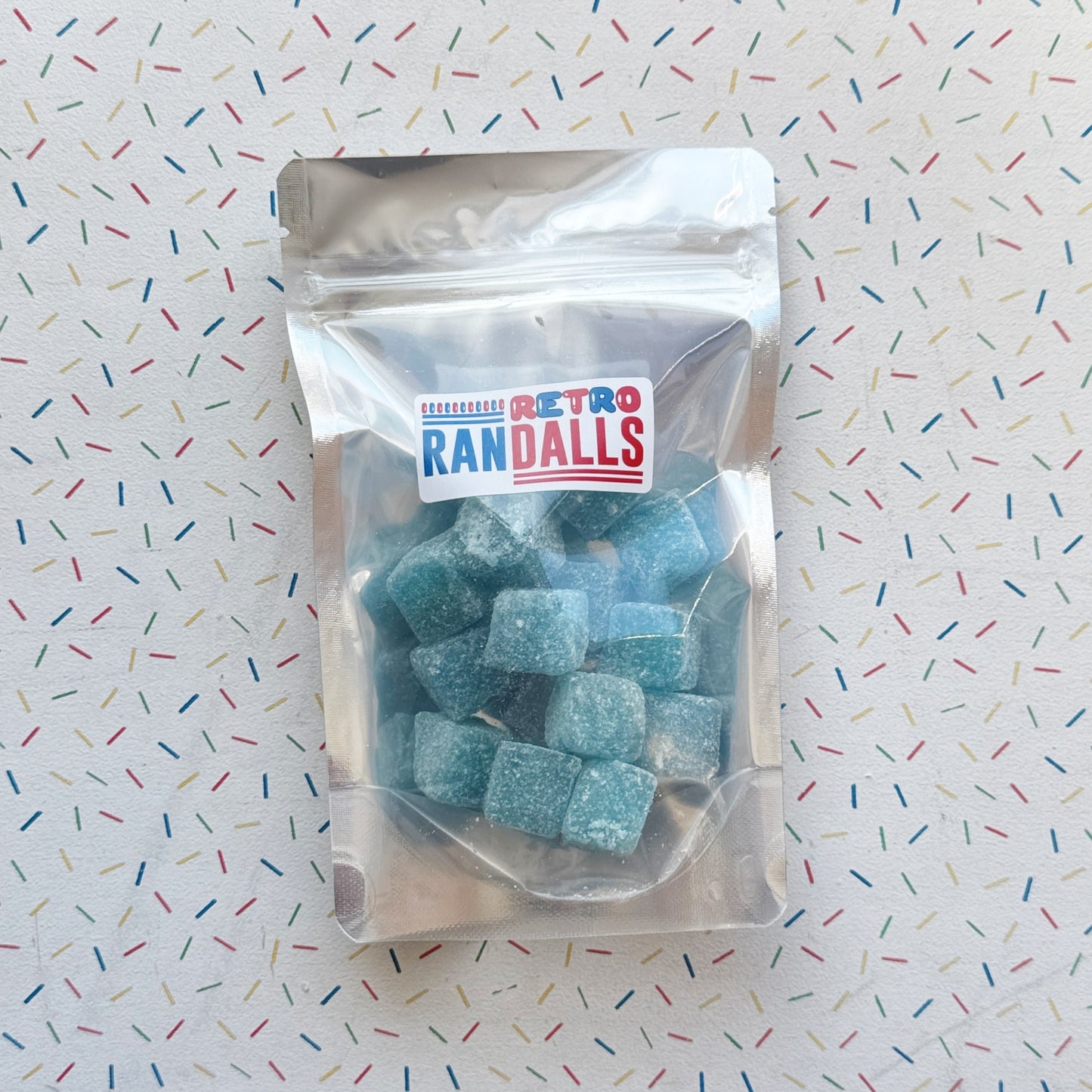 STOCKLEY'S BLUE RASPBERRY CUBES - 100g (BRITISH)