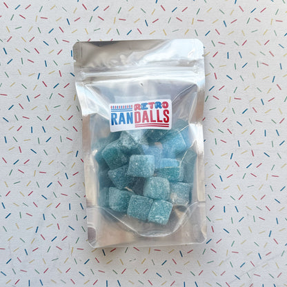 STOCKLEY'S BLUE RASPBERRY CUBES - 100g (BRITISH)