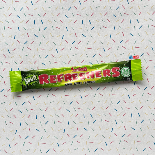 SWIZZELS REFRESHERS SOUR APPLE CHEW BAR (BRITISH)