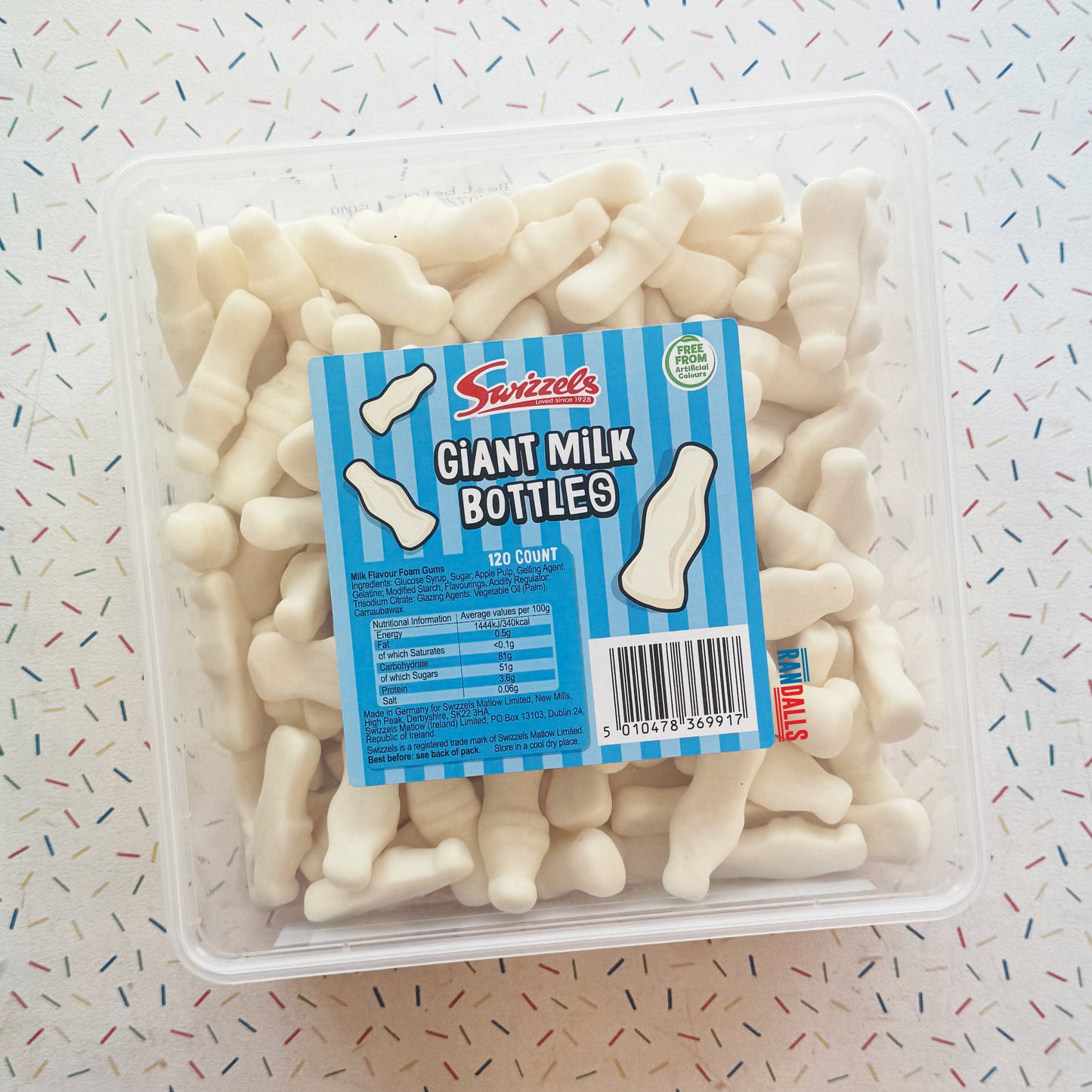 SWIZZELS GIANT MILK BOTTLES TUB (BRITISH)