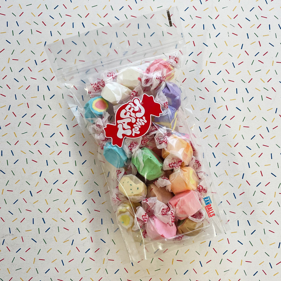 TAFFY TOWN SALT WATER TAFFY ASSORTED FLAVOURS 200G POUCH (USA