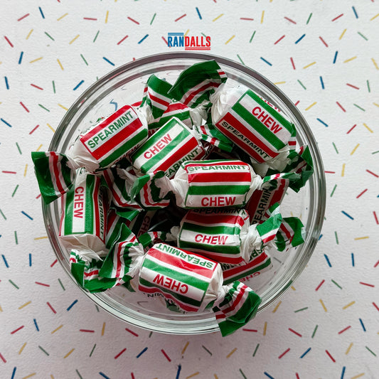 THE REAL CANDY CO SPEARMINT CHEWS - 100g (BRITISH)