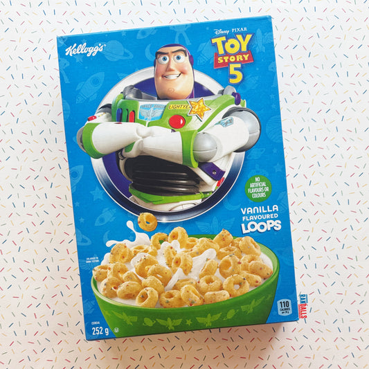 TOY STORY 5 CEREAL - BUZZ LIGHTYEAR BOX (CANADA)