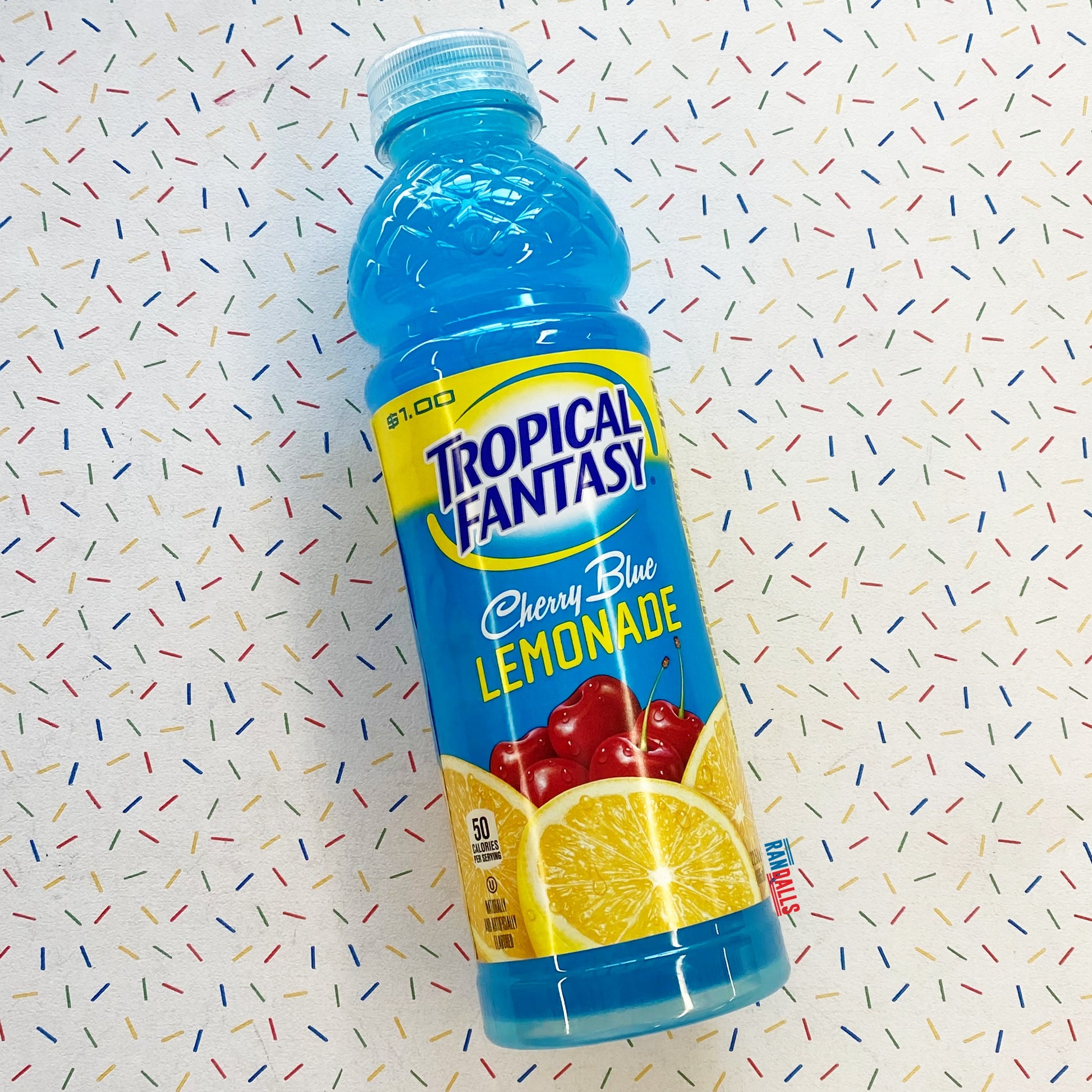 tropical fantasy juice, tropical fantasy lemonade, american soda, american juice, usa, tropical fantasy cherry blue, randalls