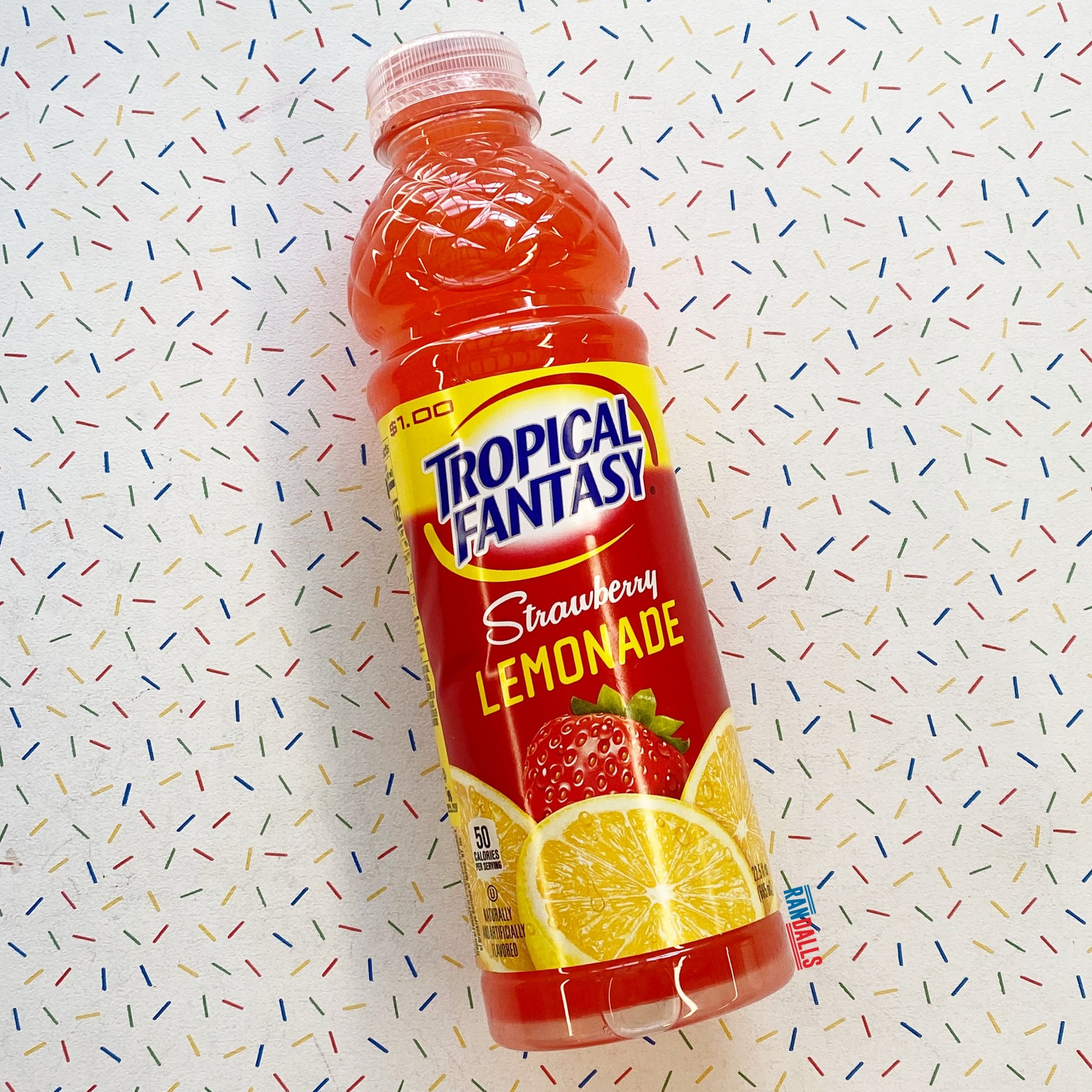 tropical fantasy juice, tropical fantasy lemonade, american soda, american juice, usa, tropical fantasy strawberry lemonade, randalls