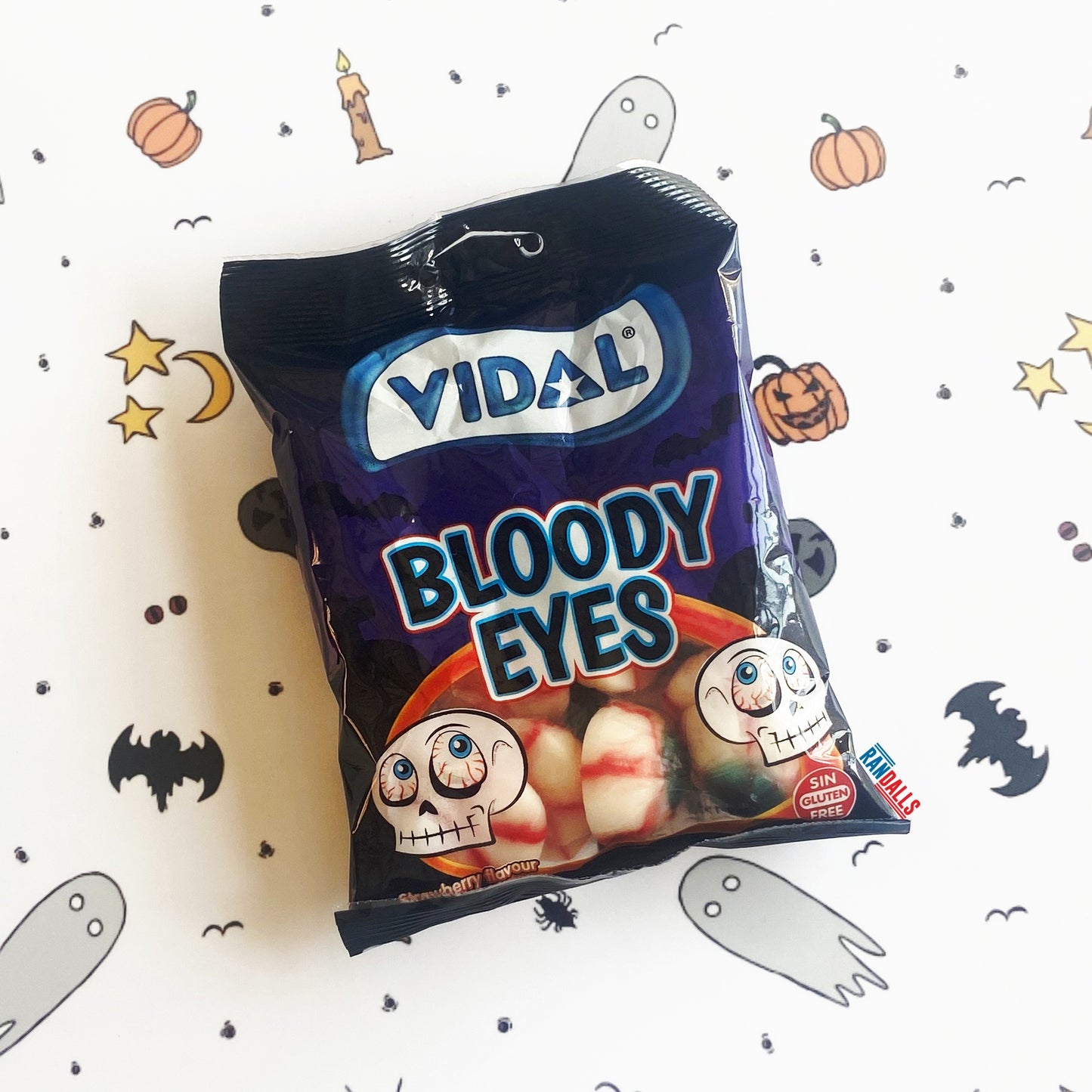 vidal bloody eyes, vidal spain, halloween candy, gluten free, randalls,