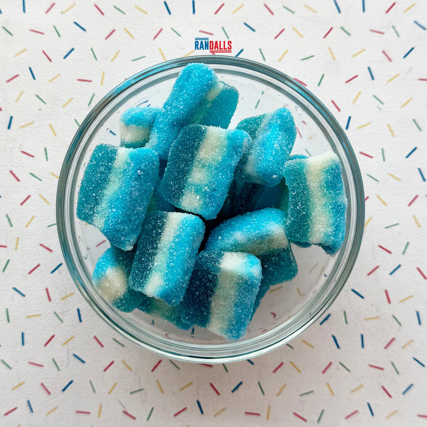VIDAL SOUR BLUE RASPBERRY SLICES - 100g