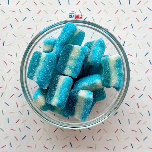 VIDAL SOUR BLUE RASPBERRY SLICES - 100g