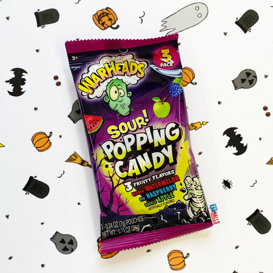 warheads super sour, warhead extreme sour, warheads wally, sour popping candy, halloween candy, american candy, american halloween, wicked watermelon, cackle apple, and RIP raspberry, usa, randalls,
