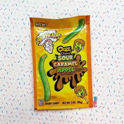 WARHEADS OOZE CHEWZ CARAMEL APPLE ROPES (USA)