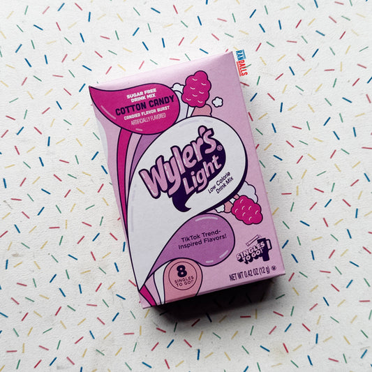 WYLER'S LIGHT COTTON CANDY DRINK MIX SINGLES TO GO SACHET X6 (USA)