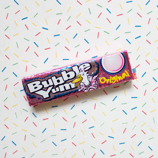 bubbleyum original bubblegum, chewing gum, chewy