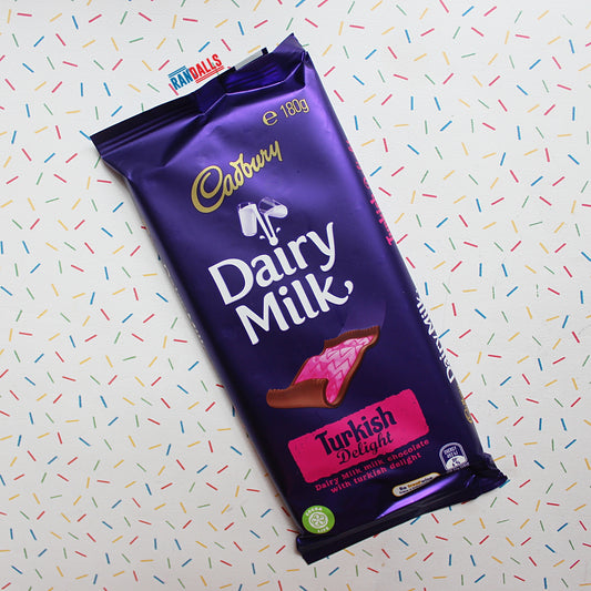 cadbury dairy milk, turkish delight chocolate bar, australia, filled chocolate