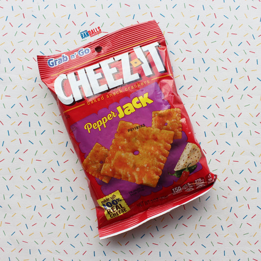 cheez-its pepper jack bag, baked crackers, savoury, cheese, snack, usa, randalls