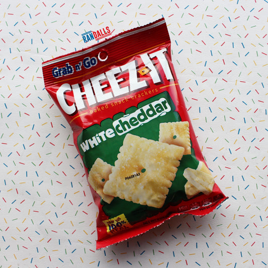 cheez-its white cheddar bag, baked crackers, savoury, cheese, snack, usa, randalls