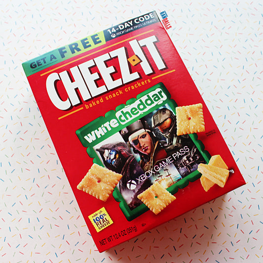 cheez-its white cheddar box, baked crackers, savoury, cheese, snack, usa, randalls