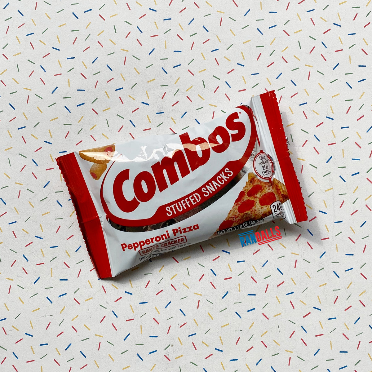 combos pepperoni pizza, baked cracker, snack, randalls, usa