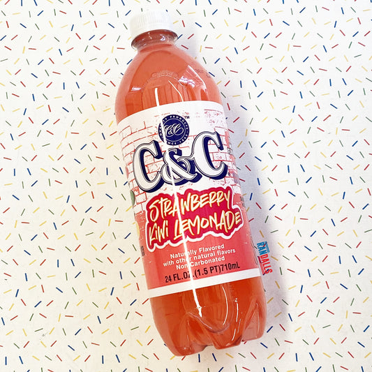c&c strawberry kiwi lemonade, drink, non carbonated, soda, pop, usa, randalls