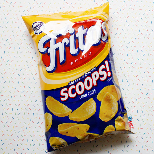 fritos scoops large, dipping chips, crisps, corn chips, usa, randalls