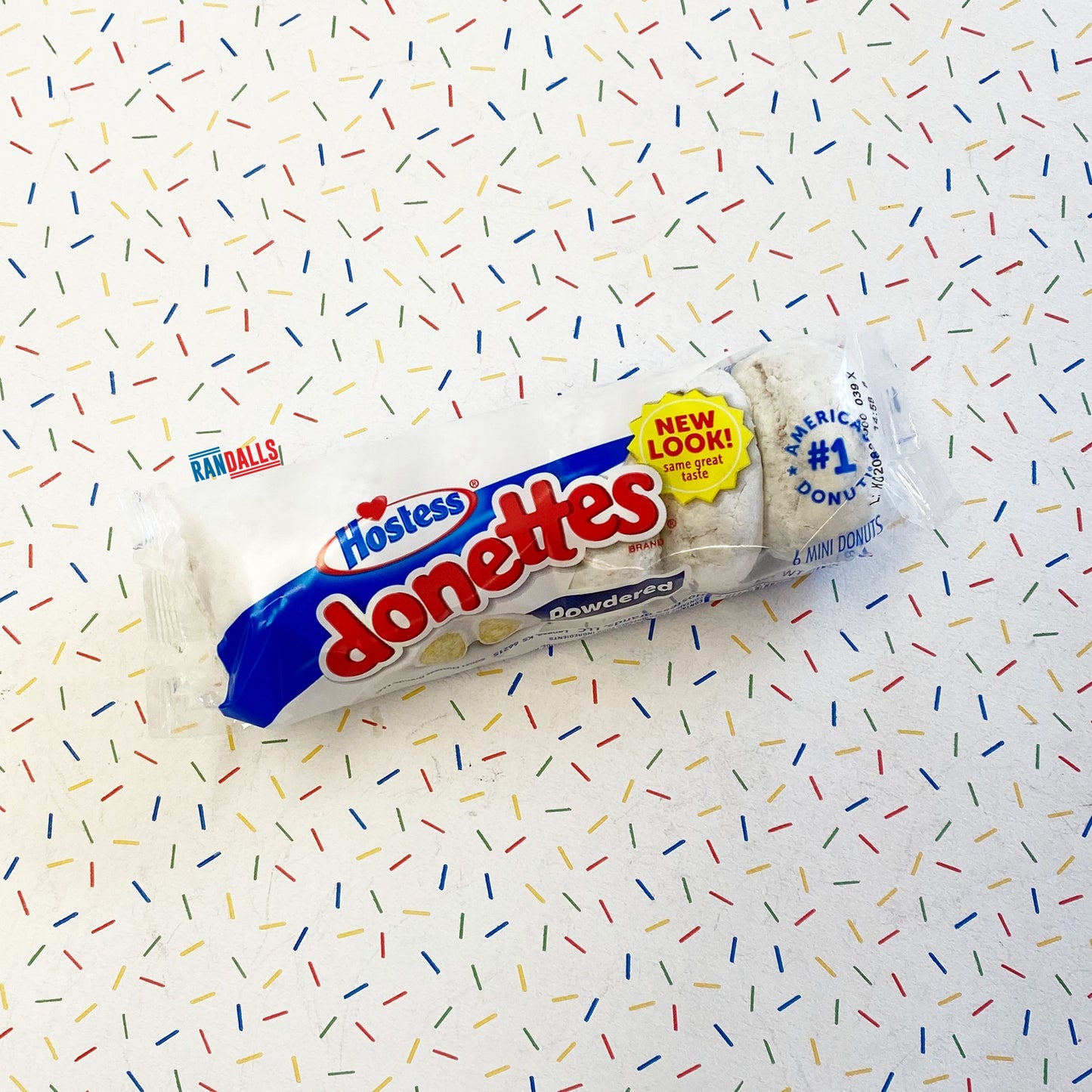 hostess donettes powdered, donuts, doughnuts, pastry, cake, icing sugar, powdered frosting, usa, randalls