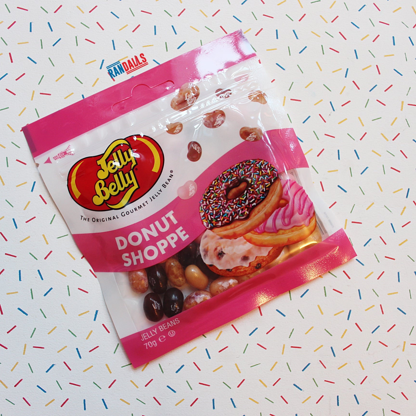 jelly belly donut shoppe jelly beans sweets, candy, chewy, usa, randalls