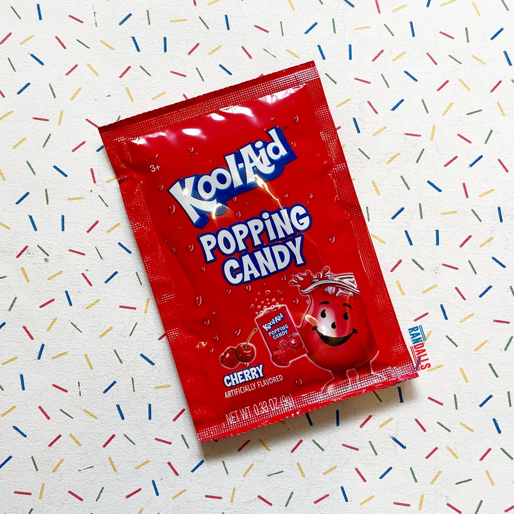 kool-aid popping candy cherry, pop rocks, crackling, sweets, candy, randalls