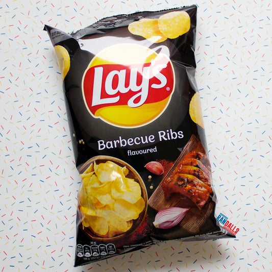 lays barbecue ribs, potato chips, crisps, poland, randalls