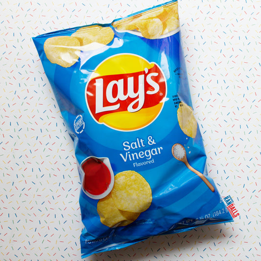 lays salt and vinegar large, potato chips, crisps, usa, randalls
