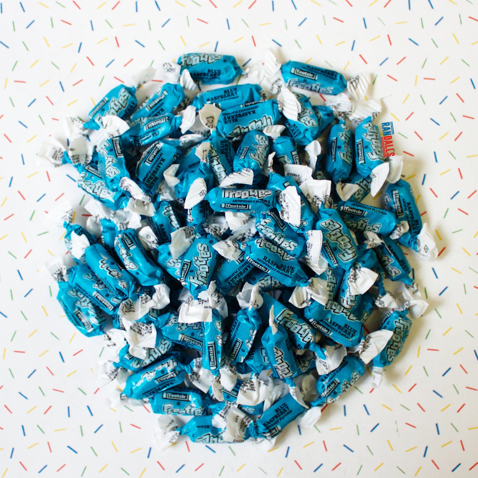 miniature, miniature american candy, individual sweets, american candy, chewy candy, chewy sweets,tootsie frootsie, blue raspberry,, randalls,