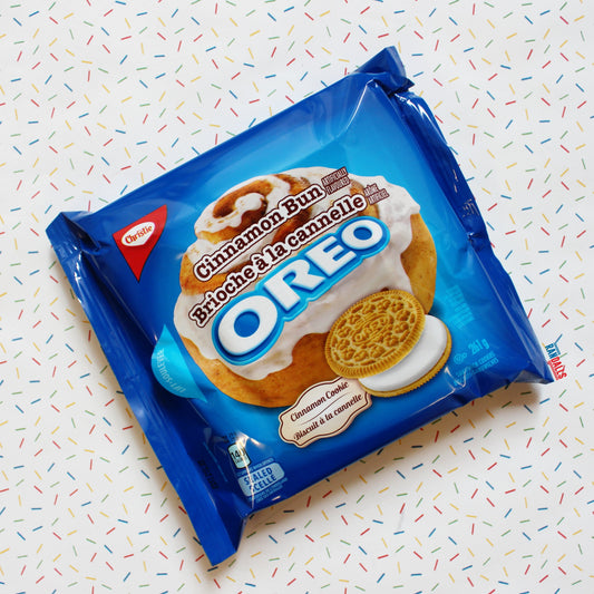 oreo cinnamon bun, cookies, biscuits, sandwich biscuits, frosting, icing, usa, randalls