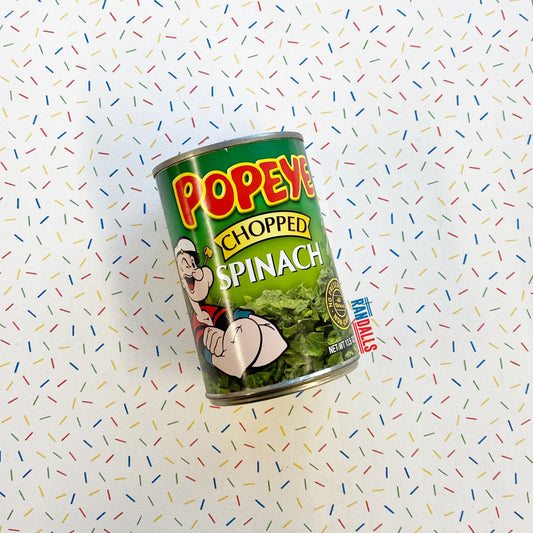 allens popeye spinach chopped, vegetable, canned spinach, healthy, cartoon, retro