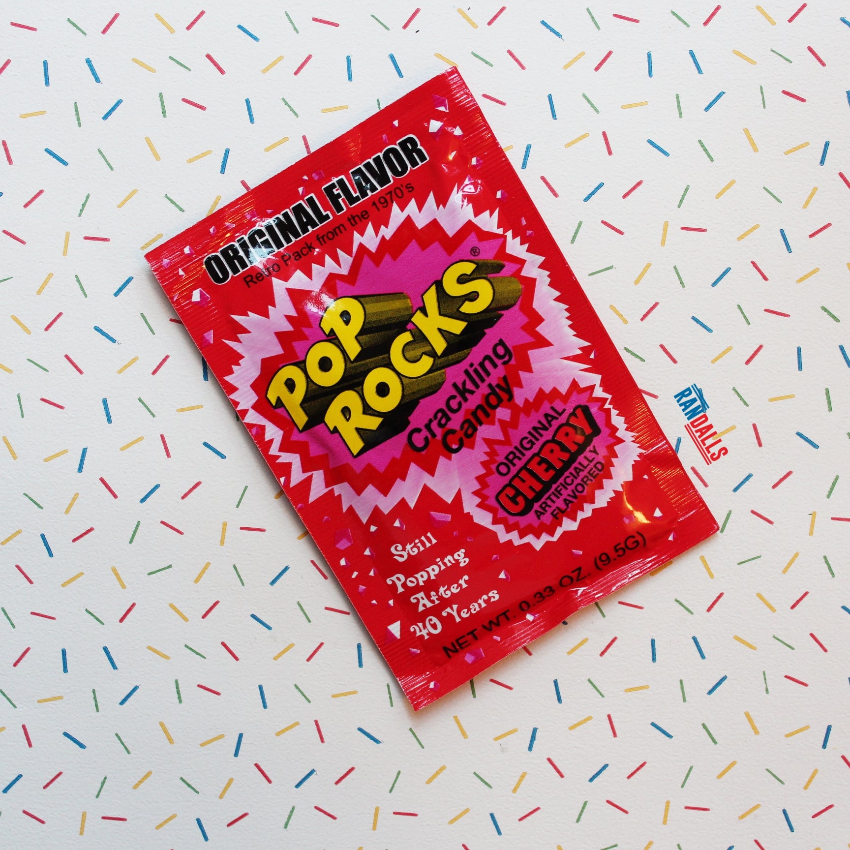pop rocks, crackling candy, popping sweets, cherry, original, randalls