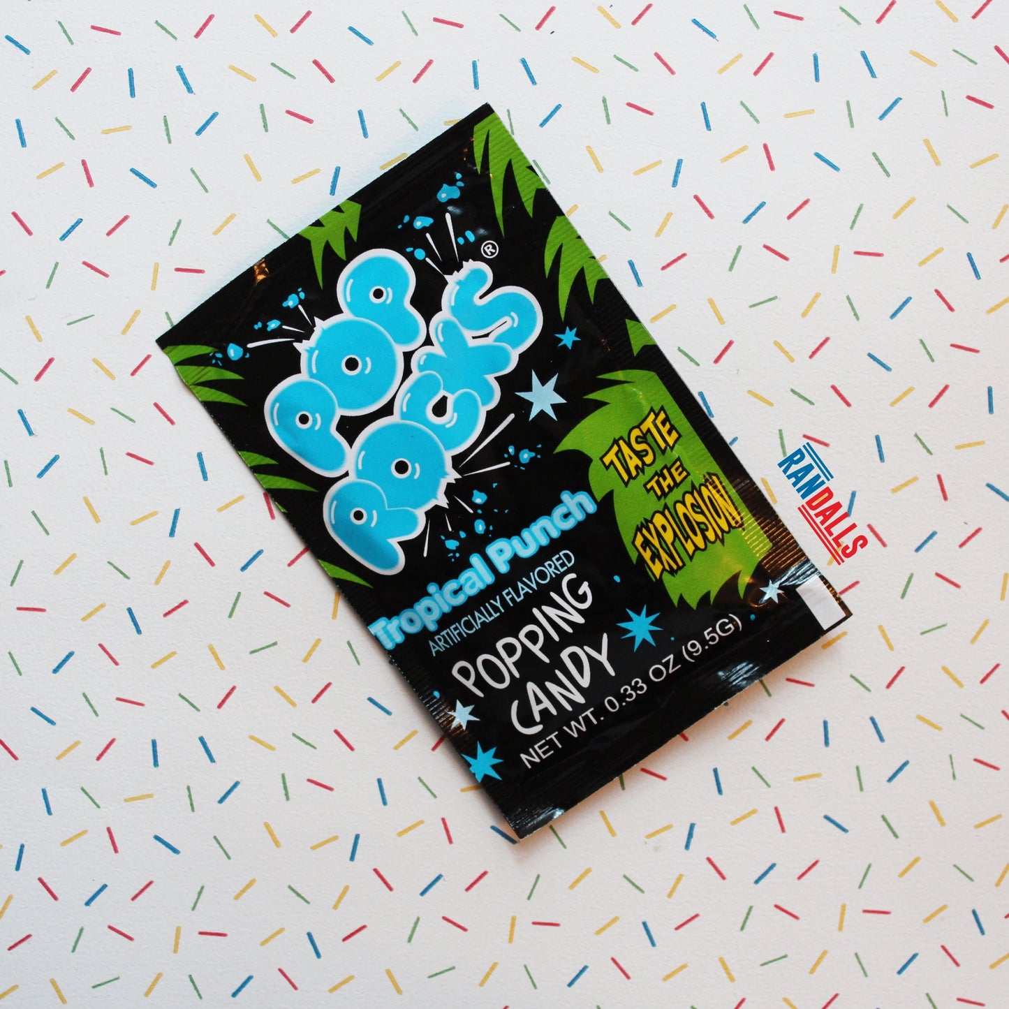 pop rocks tropical punch, popping candy, crackling sweets, randalls