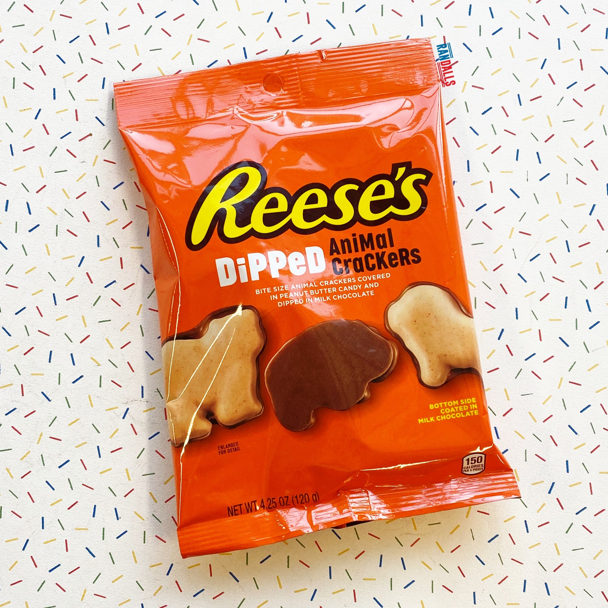 reese's dipped animal crackers, chocolate, snack, peanut butter, candy, milk chocolate, usa, randalls