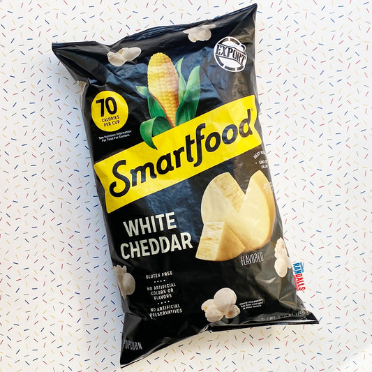 smartfood white cheddar popcorn, cheesy popcorn large bag, healthy snack, usa, randalls