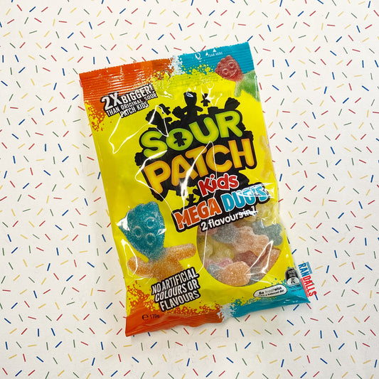 sour patch kids mega duos, chewy, gummy, candy, sweets, australia, randalls
