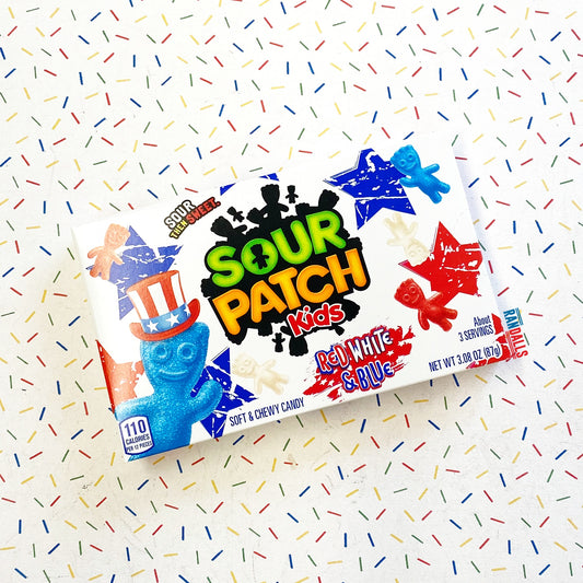sour patch kids red white and blue, chewy, gummy, sour, candy, sweets, usa, america, united states, patriotic, 4th of july, randalls