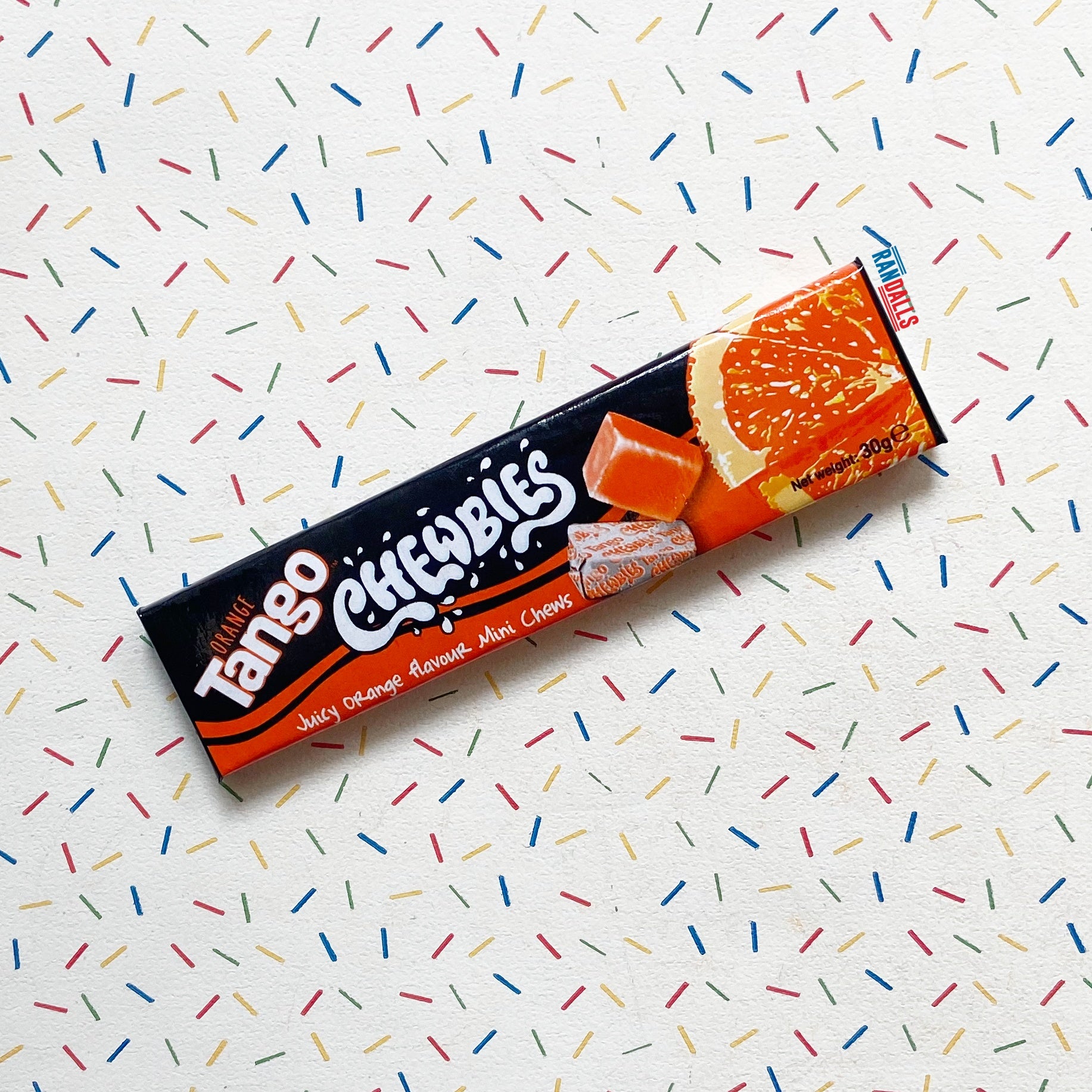 tango chewbies orange, candy, sweet, chewy, gummy, randalls
