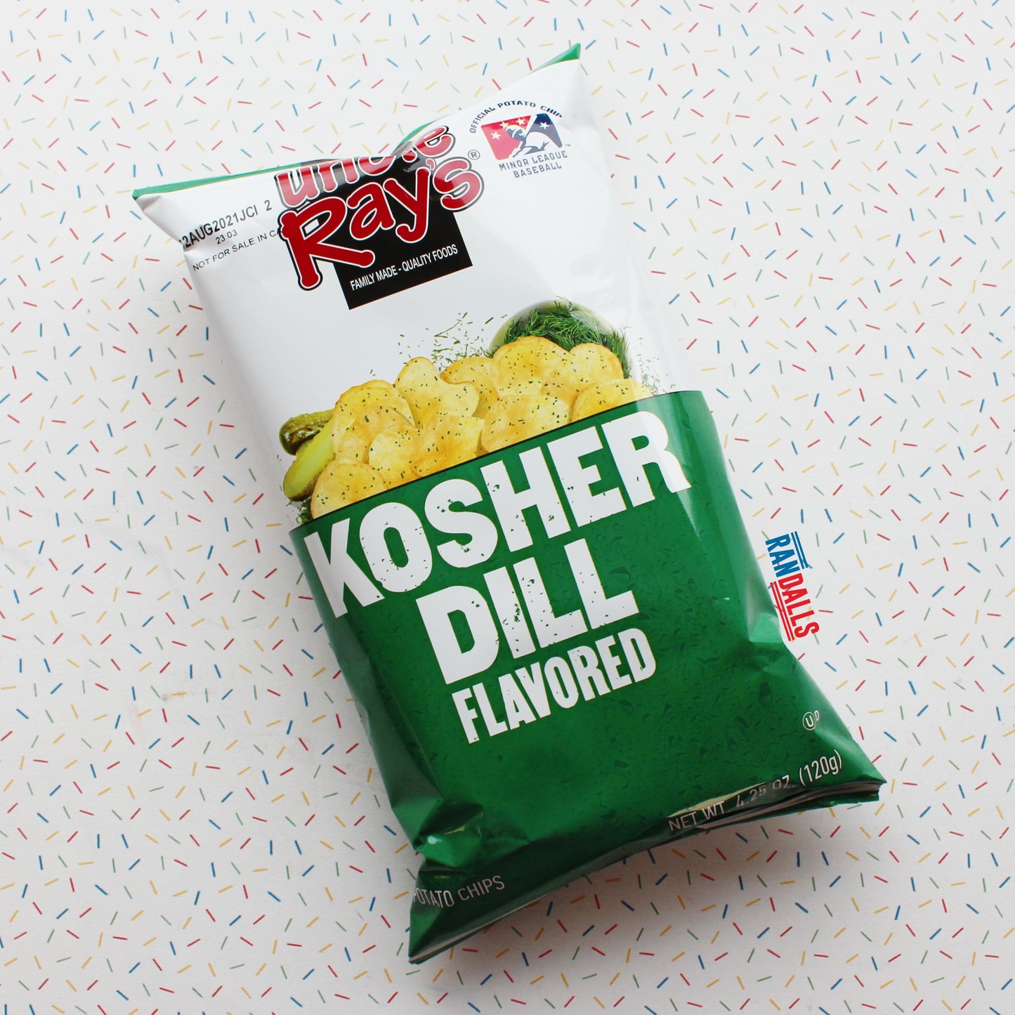 uncle ray's kosher dill crisps, chips, potato crisps, gherkin flavour, pickle, usa