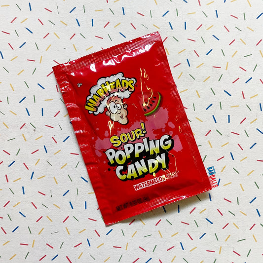 warheads sour popping candy watermelon, pop rocks, sweet, crackling