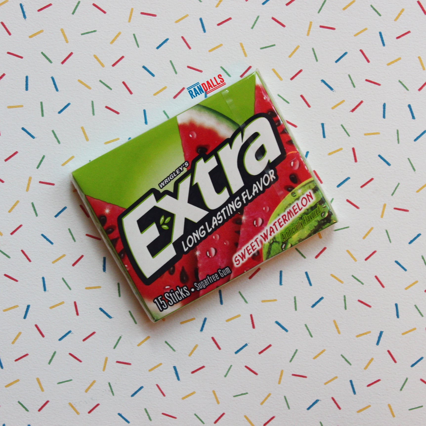 wrigleys gum, wrigley's extra gum, watermelon gum, american gum, sugar free gum, randalls,